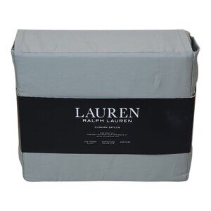 Lauren Ralph Lauren King Sheet Set Dunham Sateen 300 Thread Ct Cotton Moss Green